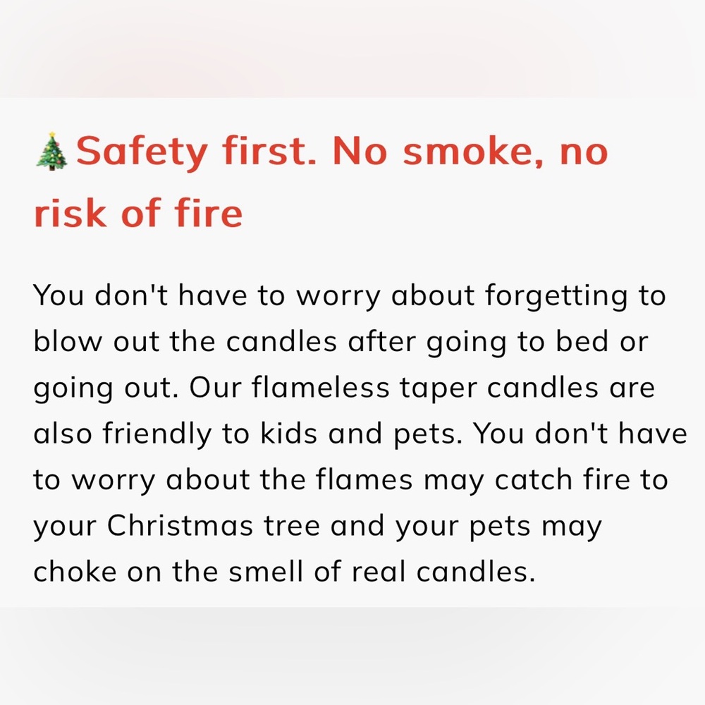 NIB twelve (12) flameless Christmas tree candles with dangling snowflakes ❄️ - Picture 11 of 13